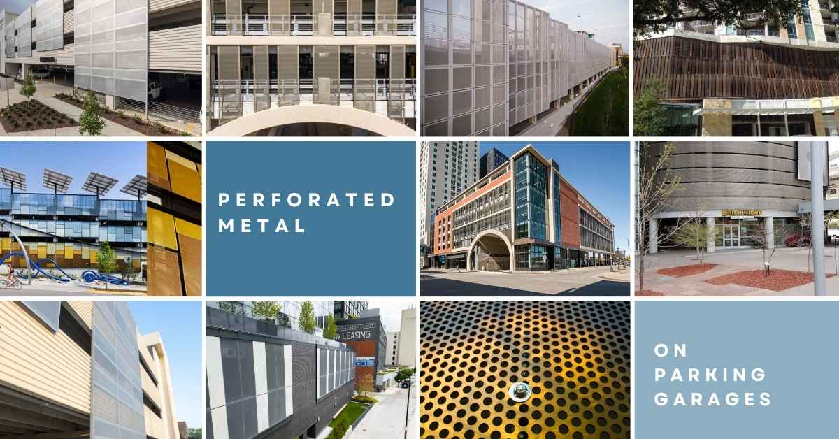 perforated metal for parking garages examples