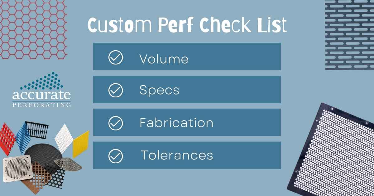 custom perf checklist
