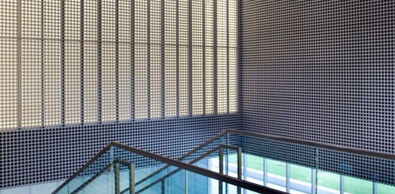 perforated metal wall interior