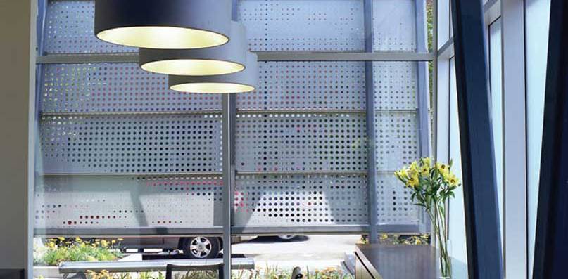 interior perforated metal screening