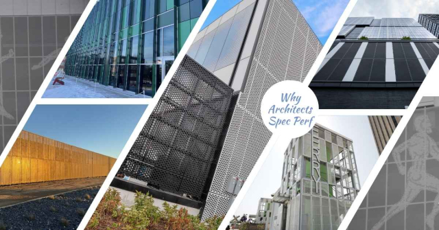 perforated metal architectural panels