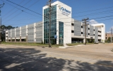 Exterior Shot, Parking Garage with Perforated Metal