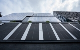 Looking up on 1101 W. Van Buren