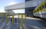 Perforated Metal Ramp From The Outside