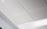 Perforated Metal Ceiling Tiles Close Up