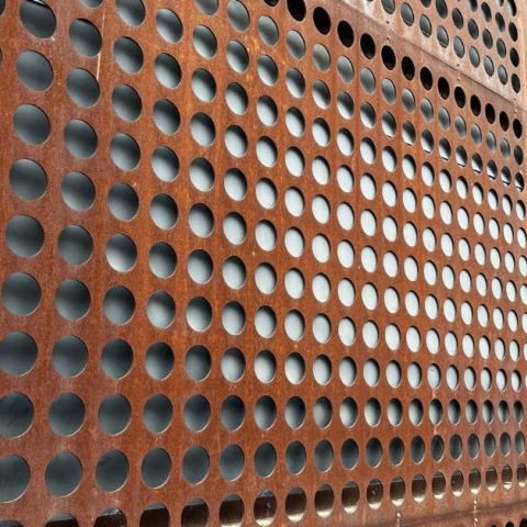 Coreten Perforated Metal Facade