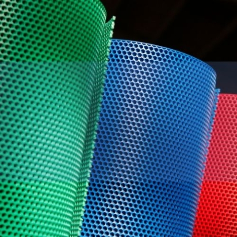 multiple coils of perforated plastifc