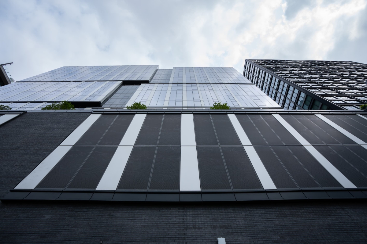 Looking up on 1101 W. Van Buren