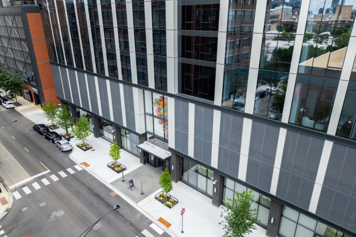Perforated Metal on 1101 W. VanBuren