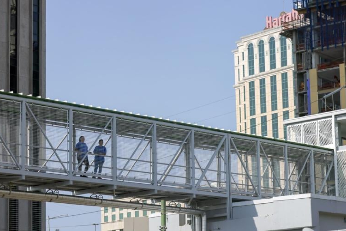 Walkway to Canal street ferry terminal building