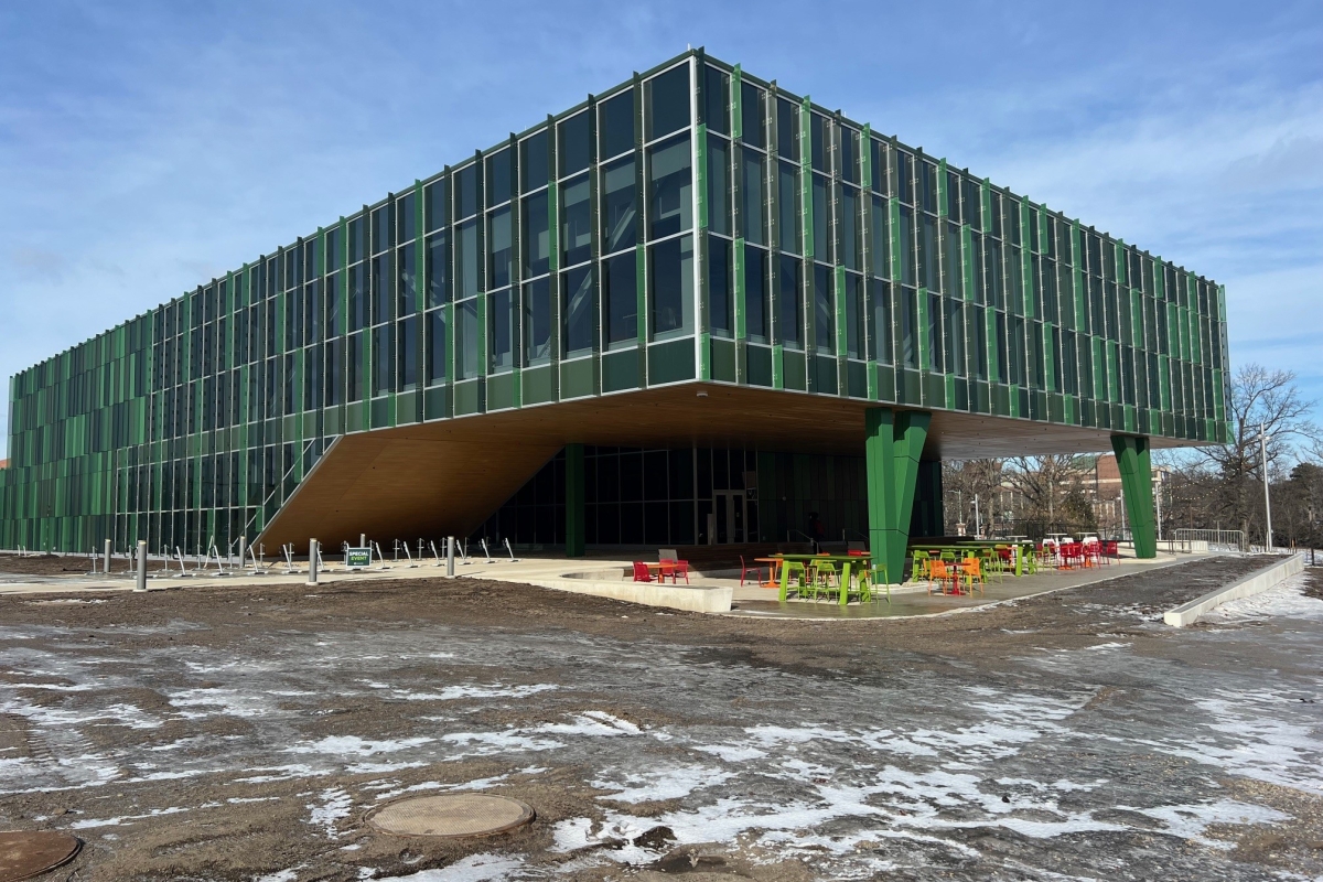 Perforated Sunshades, MSU Multicultural center