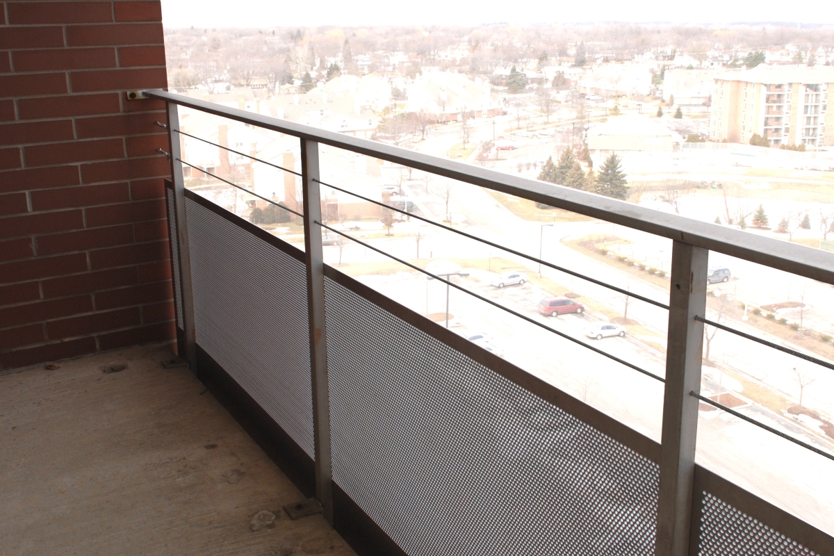 Perforated Metal on a patio