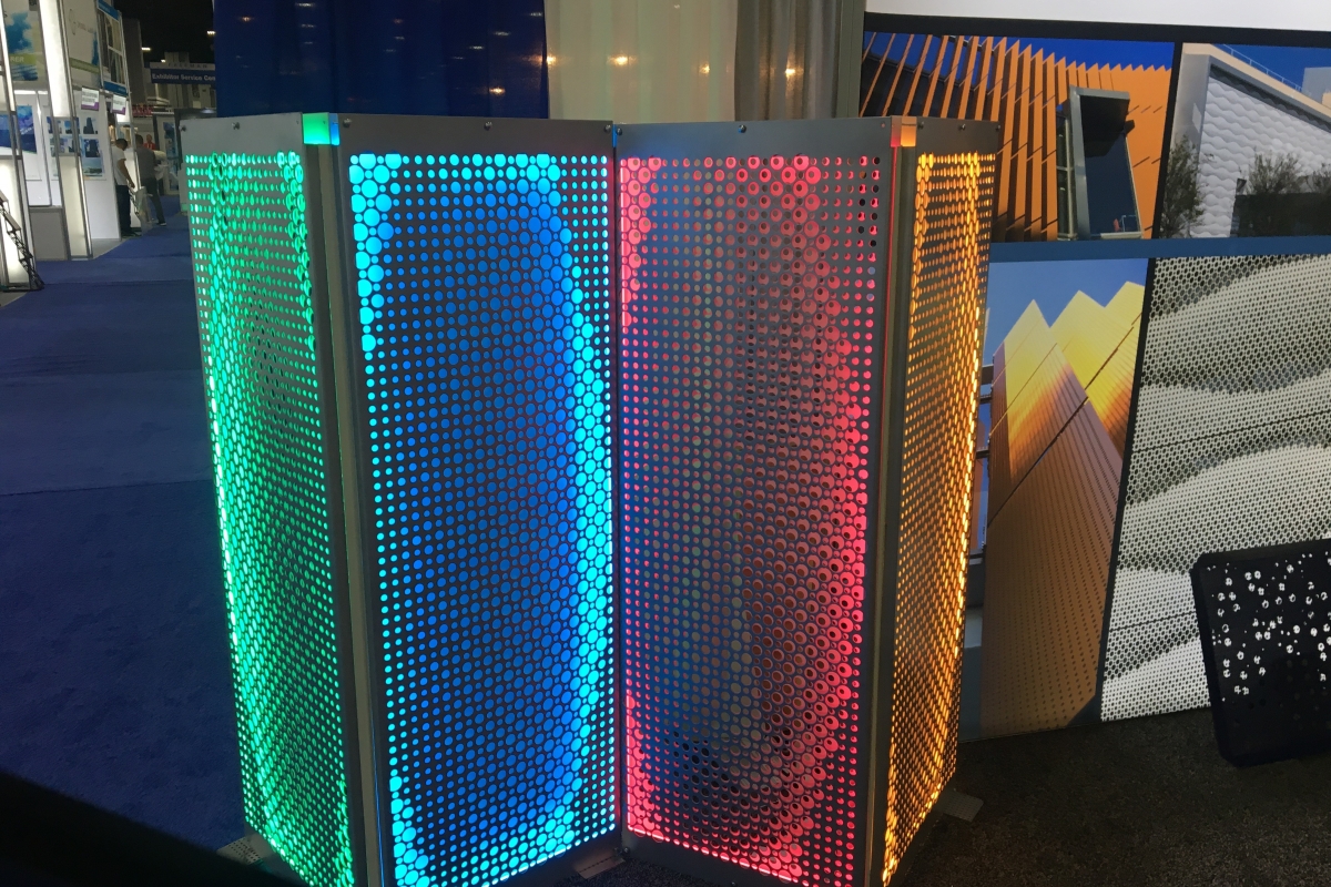 Backlighting Perforated Divider