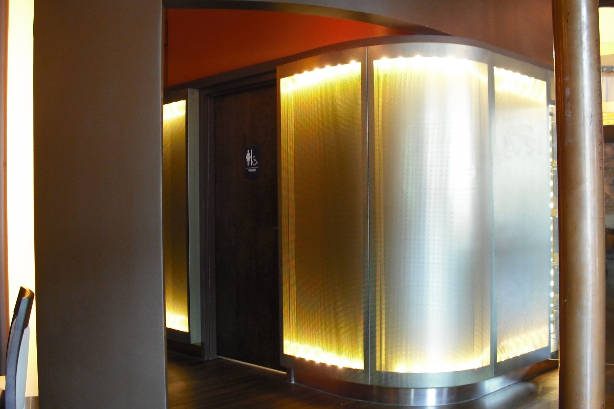 Perforated Backlit Panel