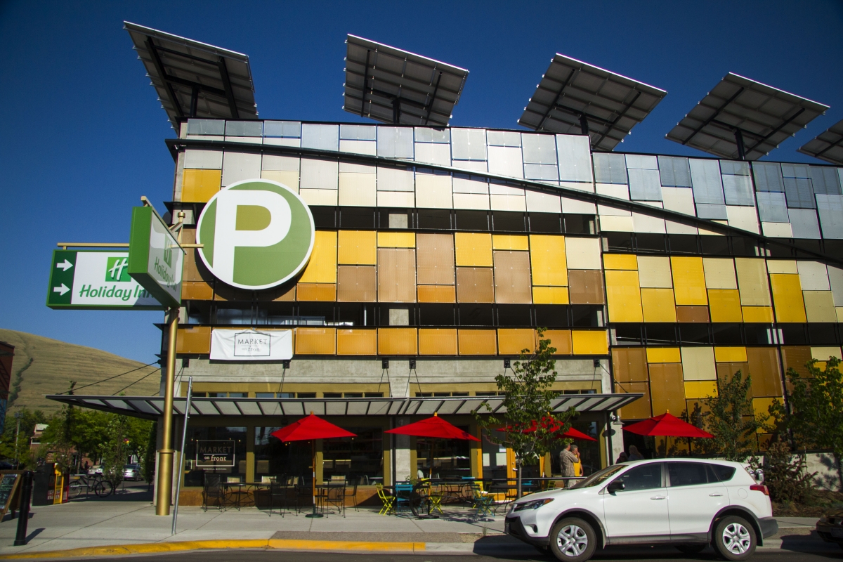 Perforated Parking Facade