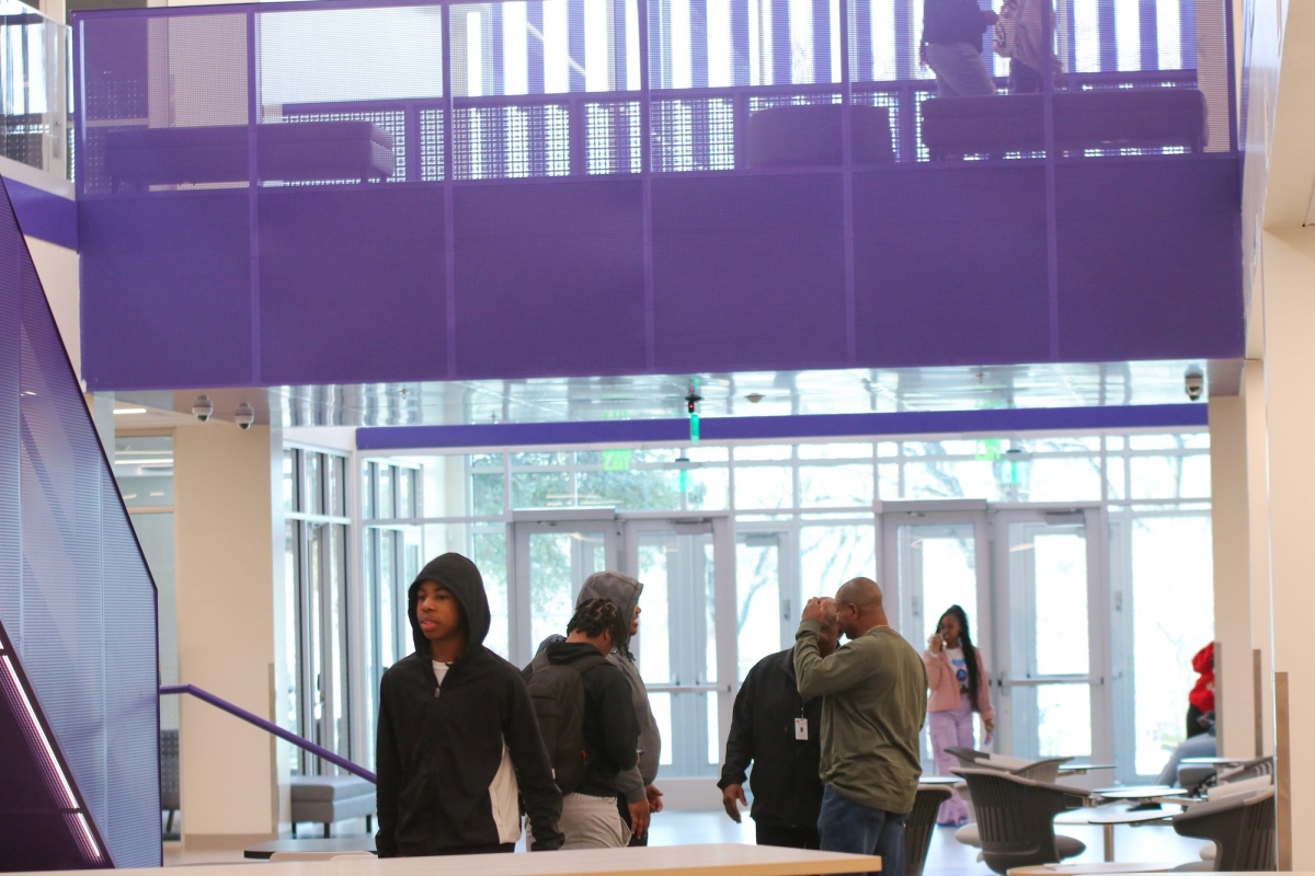 Perforated Metal Painted Purple