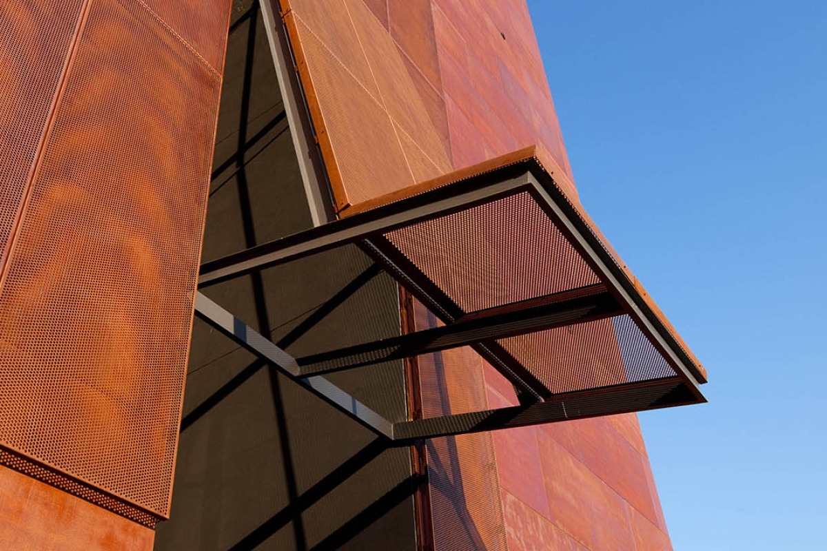 Perforated Corten Facade