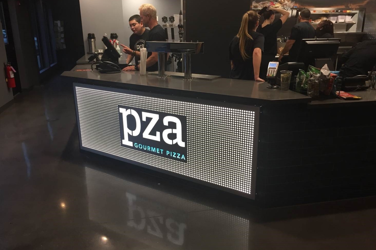Perforated Restaurant Signage