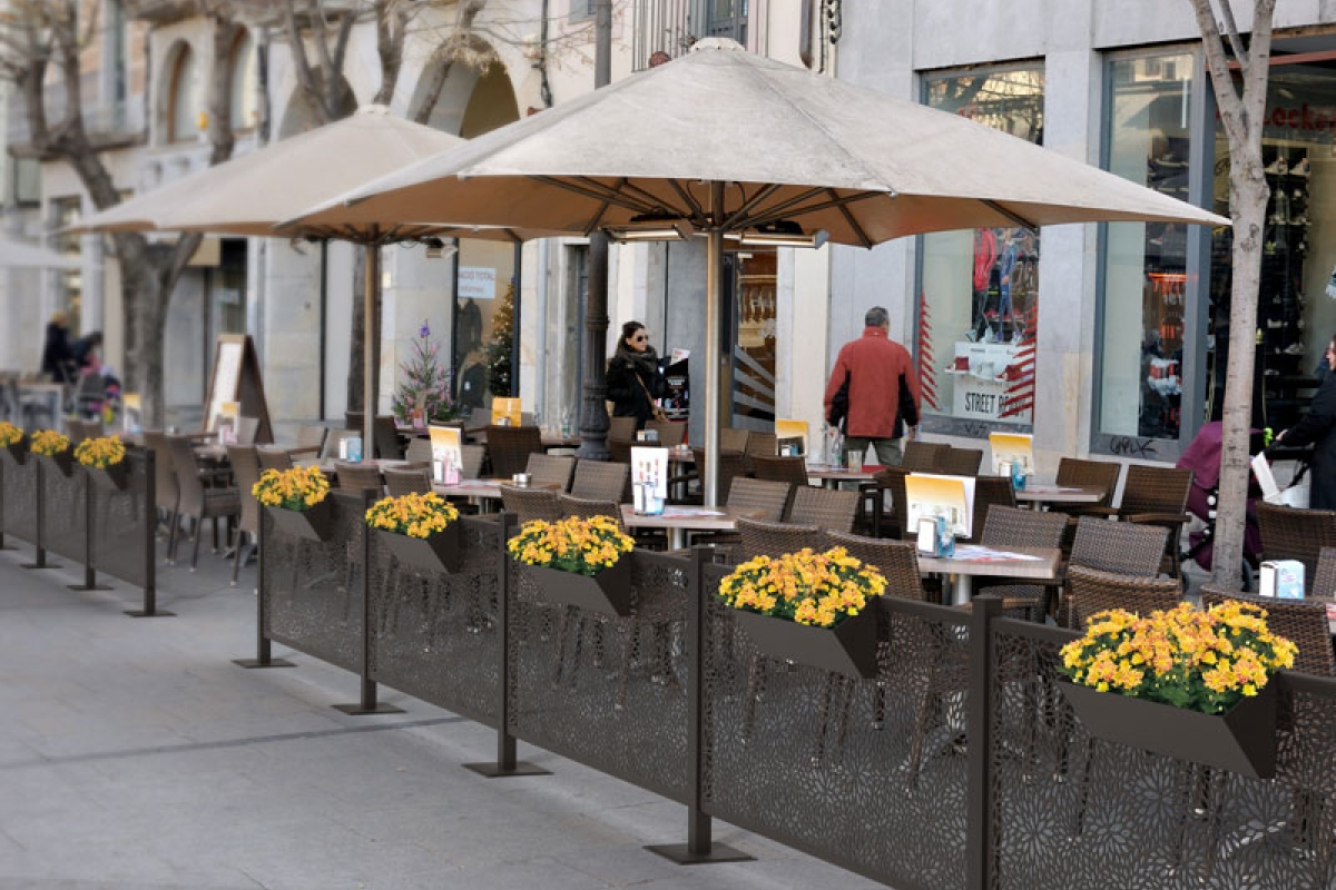Metal Restaurant Outdoor Fencing