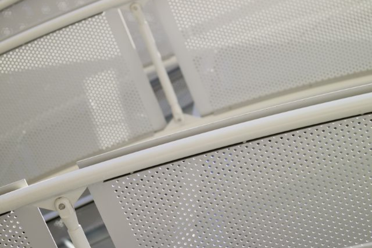 Curved Perforated Metal Sunshades