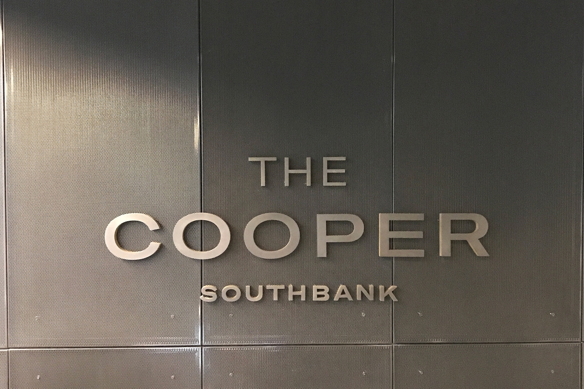 Signage Perforated Metal Backdrop 