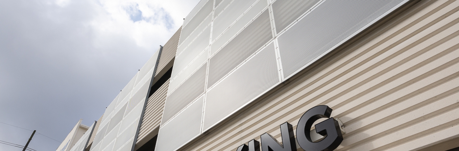 Perforated Metal Panels Close Up