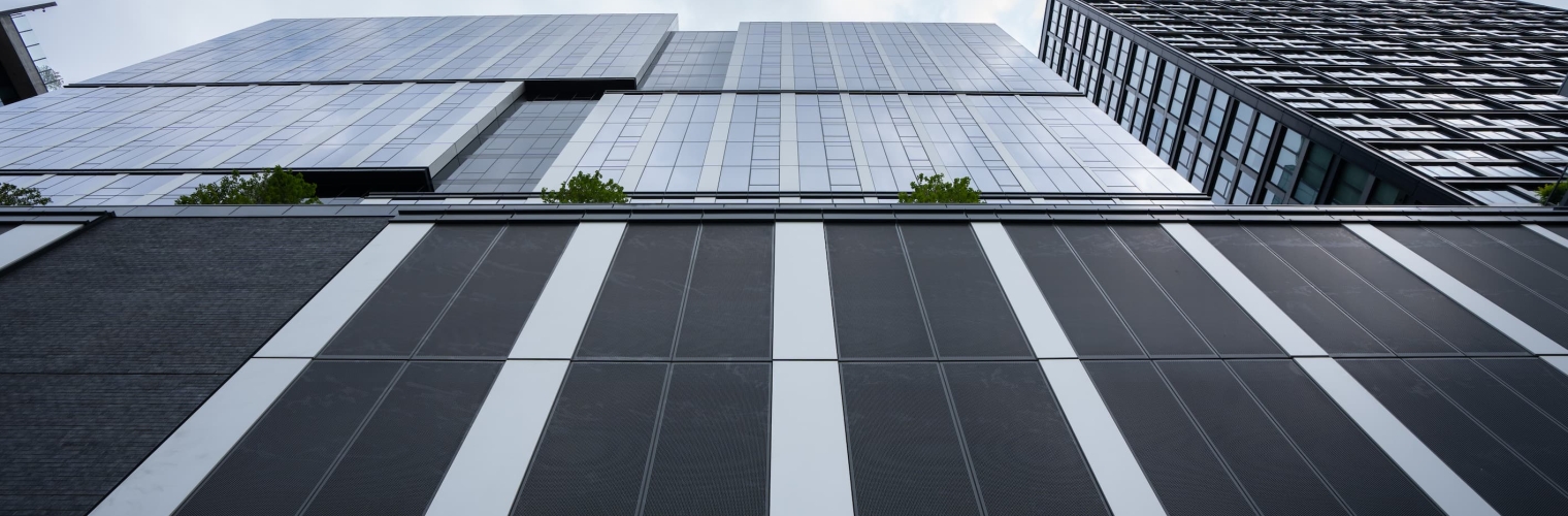 Looking up on 1101 W. Van Buren
