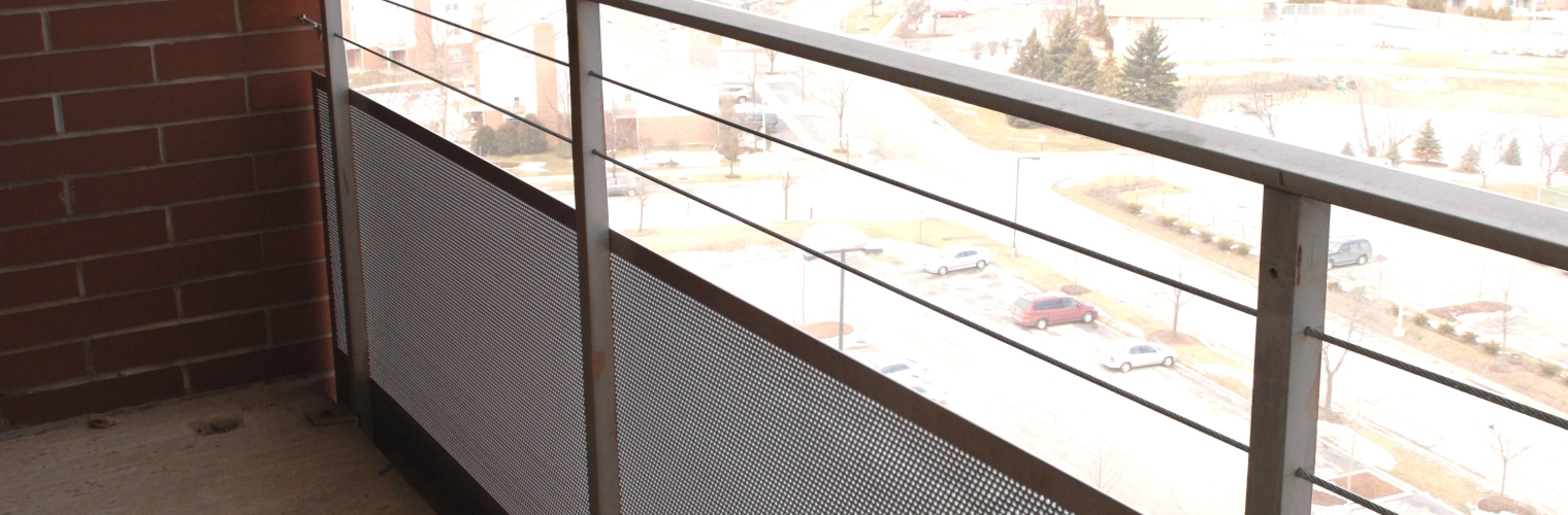 Perforated Metal on a patio