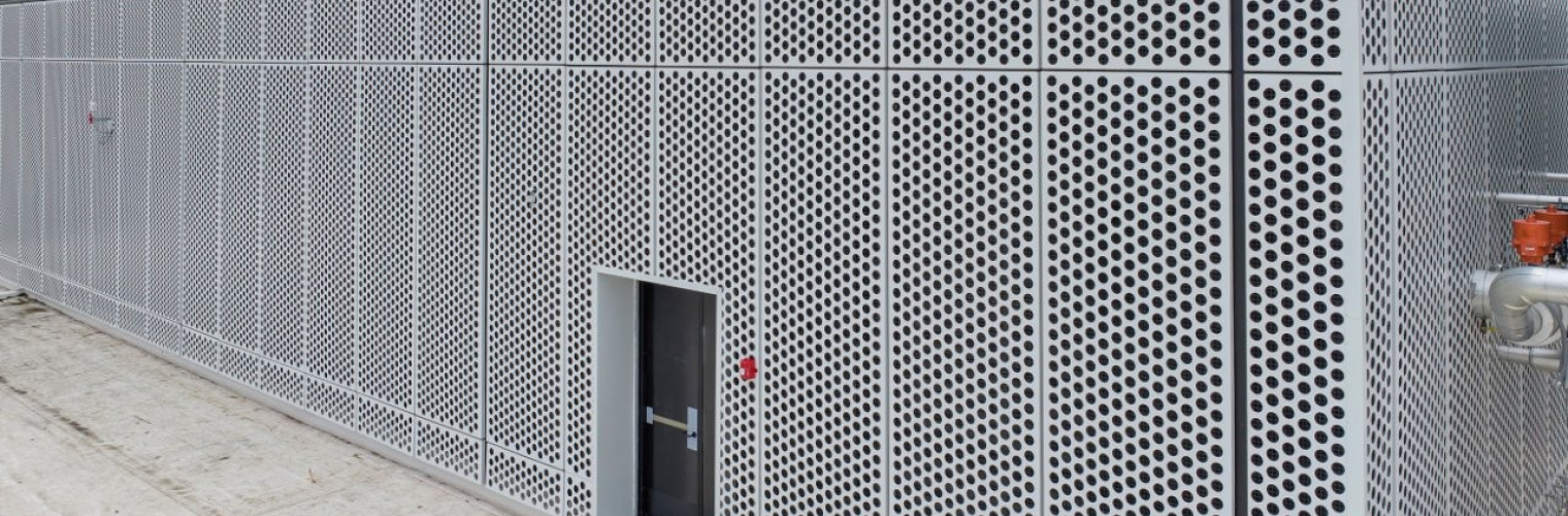 Perf metal on the roof of 2520 W Iles Ave