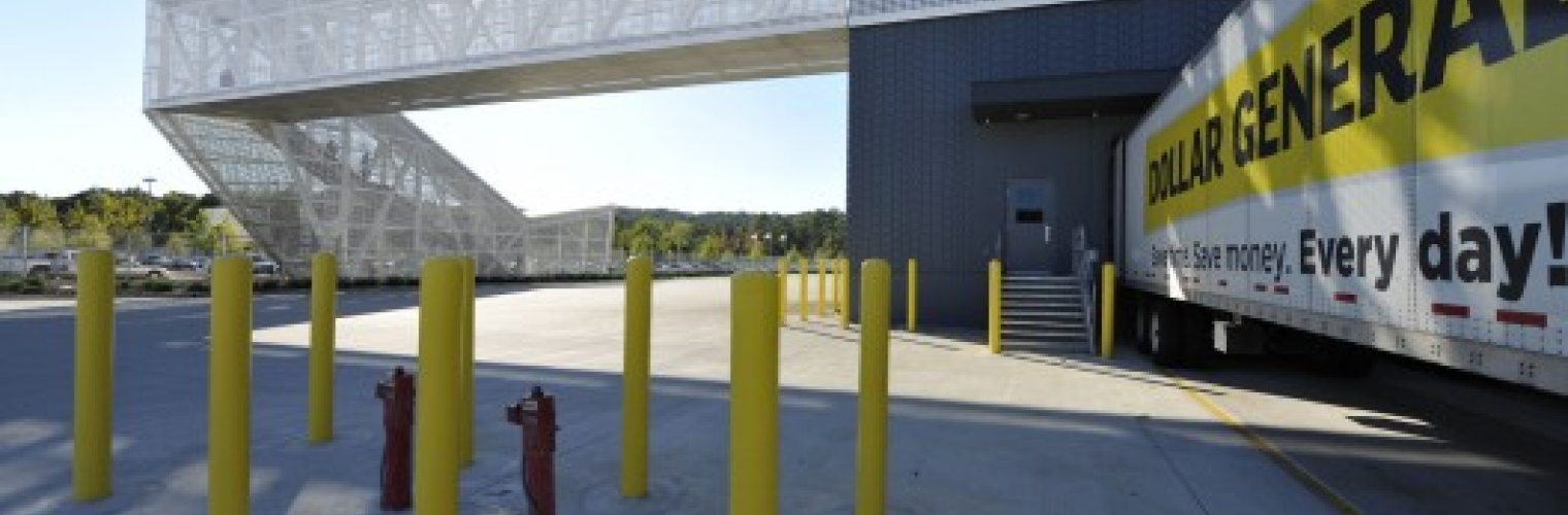 Perforated Metal Ramp From The Outside
