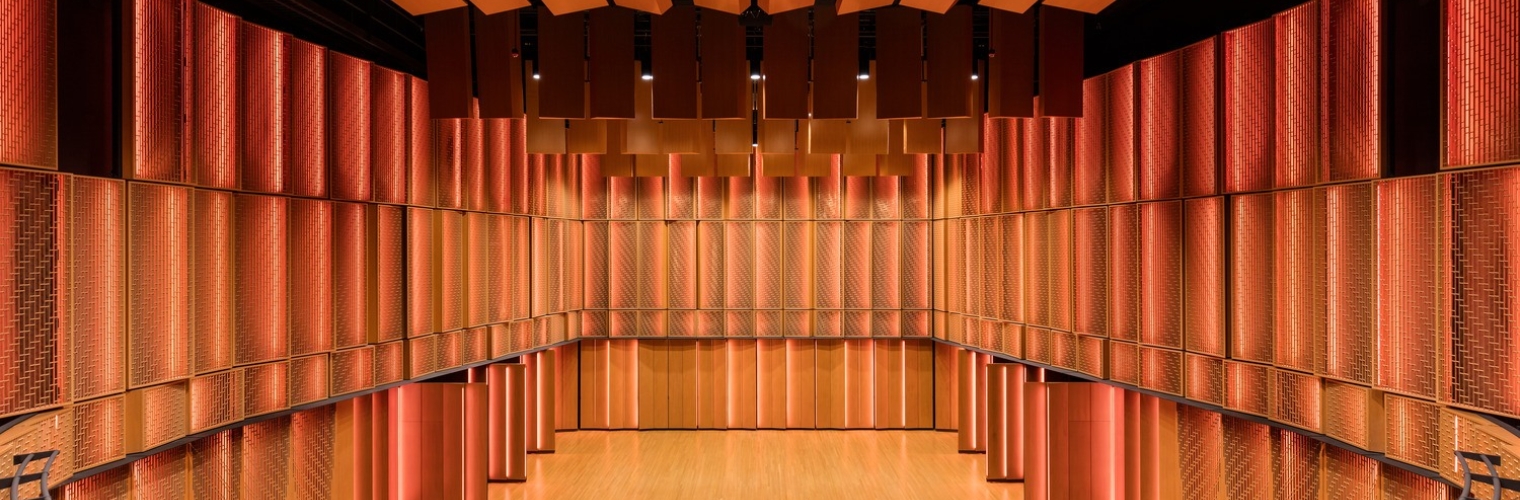 Perforated Panel in Performance Hall