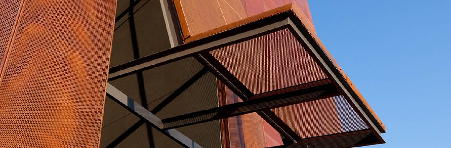 Perforated Corten Facade