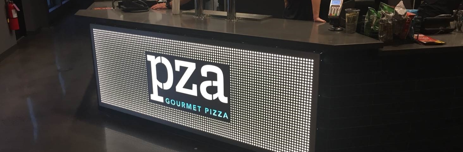 Perforated Restaurant Signage
