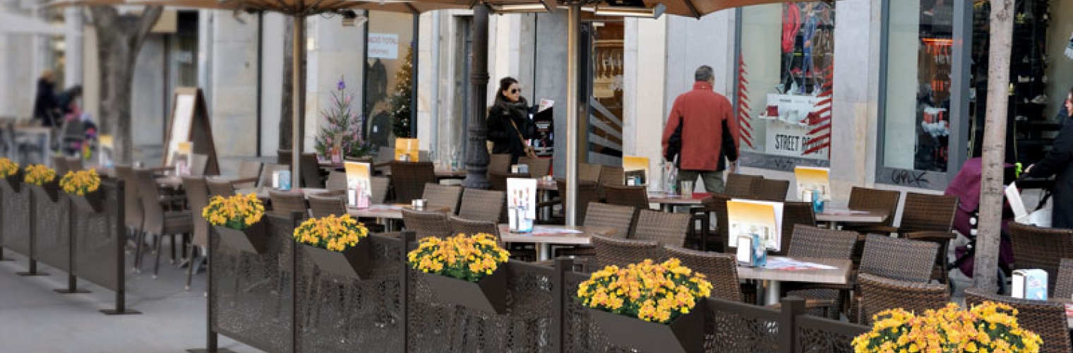 Metal Restaurant Outdoor Fencing