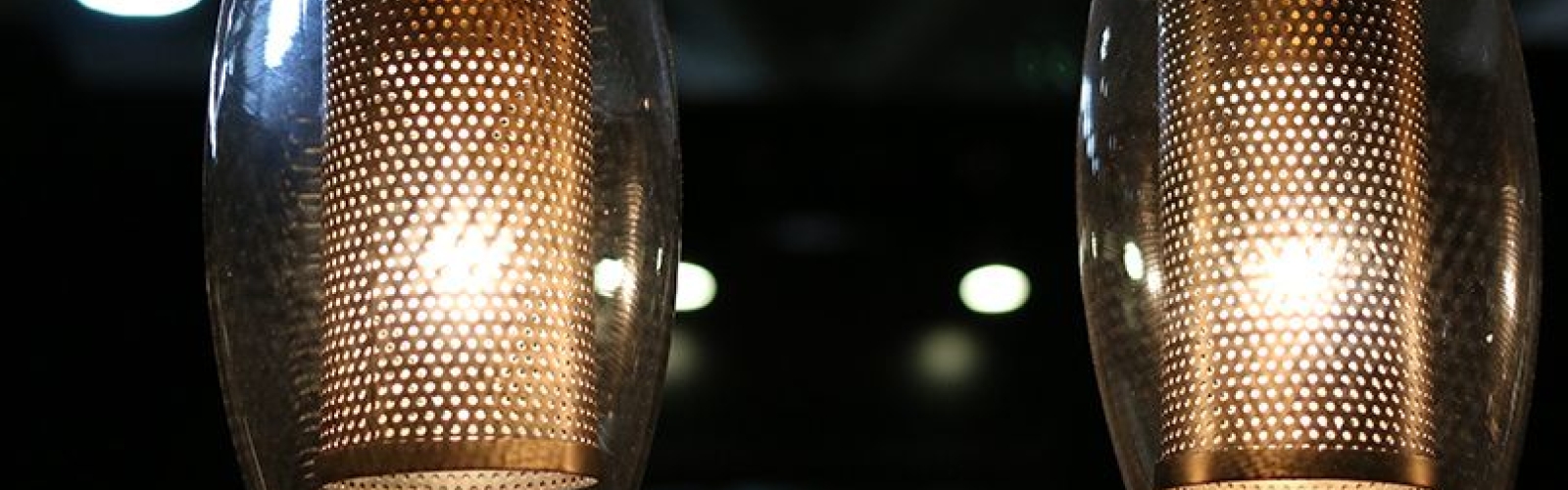 perforated metal lighting fixtures