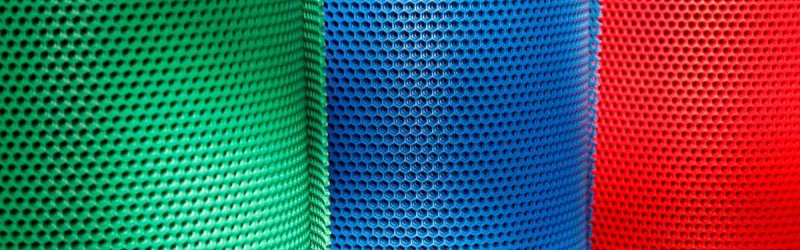 perforated plastic sheet in decorative design