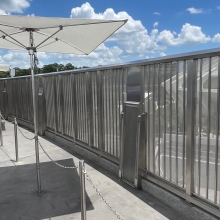 Exterior Perforated Metal Panels, Tron's Lightcycle Run