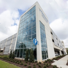 Parking Garage with Perforated Metal Panels