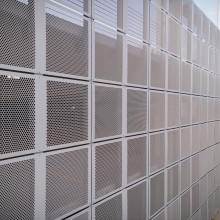 Close Up of Perforated Metal Facade
