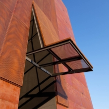 Perforated Corten Facade