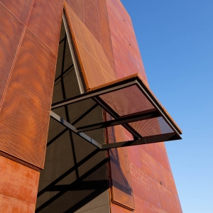 Perforated Corten Facade