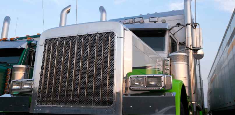 perforated truck grille up close